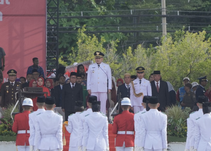 Peringatan HUT ke-80 Kemerdekaan Republik Indonesia, Paskibraka Makassar Bentuk Formasi Teratai