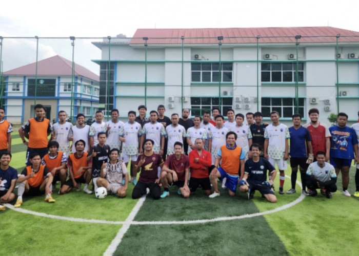 Jalin Silaturahmi, Poltekkes Kemenkes Gelar Ekshibisi Minisoccer Bareng Jurnalis   