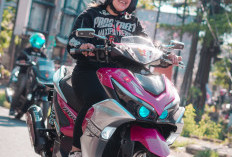 Tak Pernah Absen Ikut GTA Aerox di Makassar,  Lady Biker Ini Temukan Banyak  Manfaat