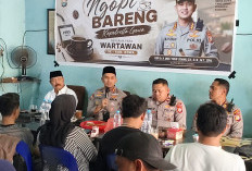 Kapolresta Gowa Ajak Karaeng Kio Ngopi Bareng dengan Insan Pers