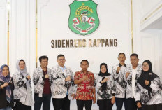 Rombongan PGRI Sulsel Temui Bupati Sidrap Bahas Kesiapan Porsenijar