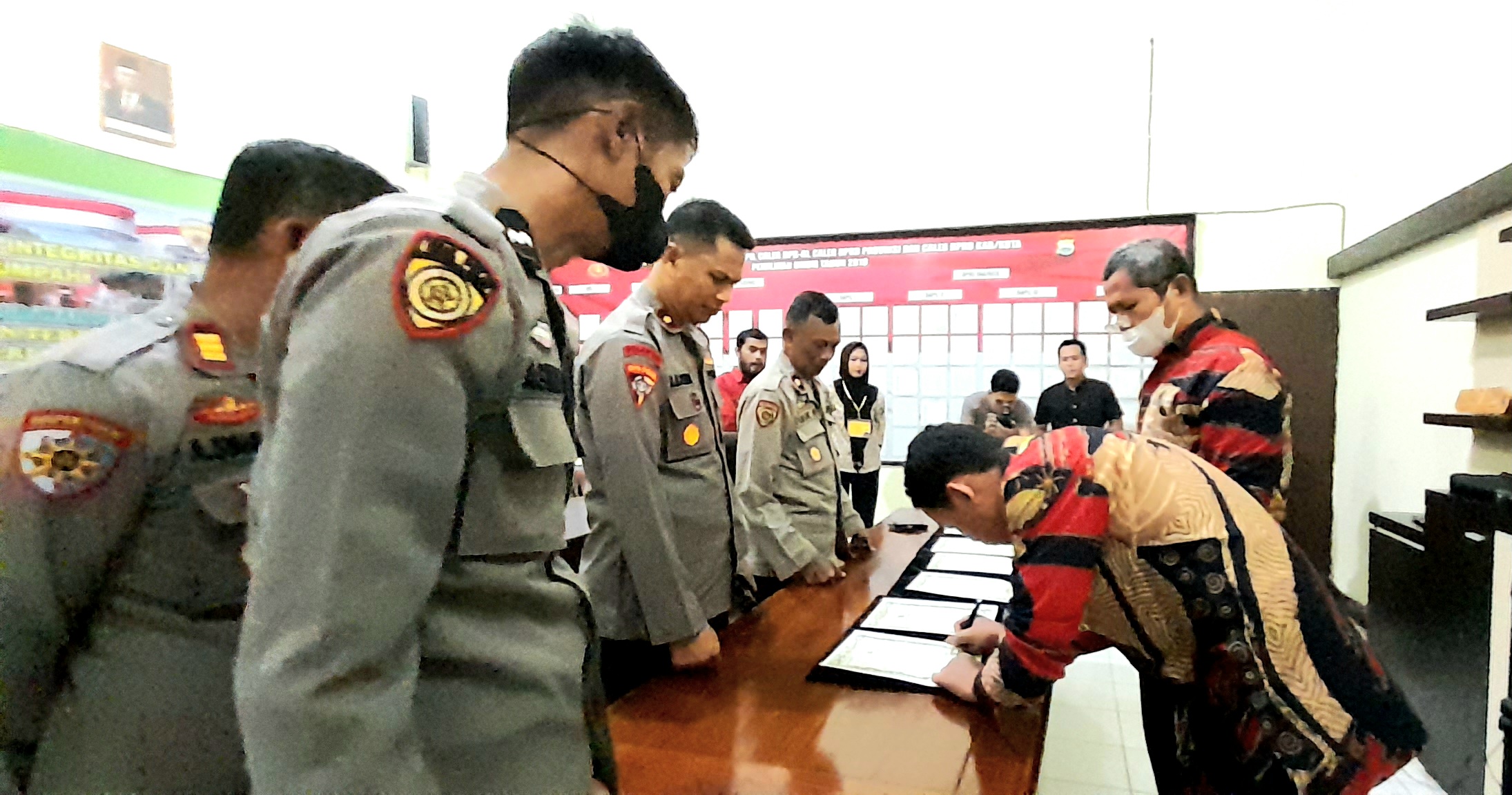 Polres Sinjai Gelar Penandatanganan Pakta Integritas Calon Anggota Polri Tahun 2023