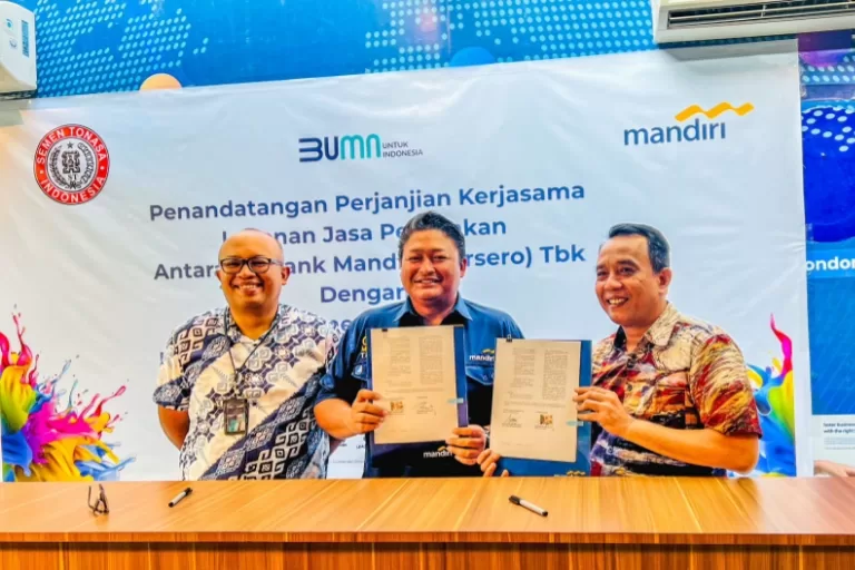 Gandeng Bank Mandiri, PT Semen Tonasa Buat Perjanjian Kerja Sama Layanan Perbankan