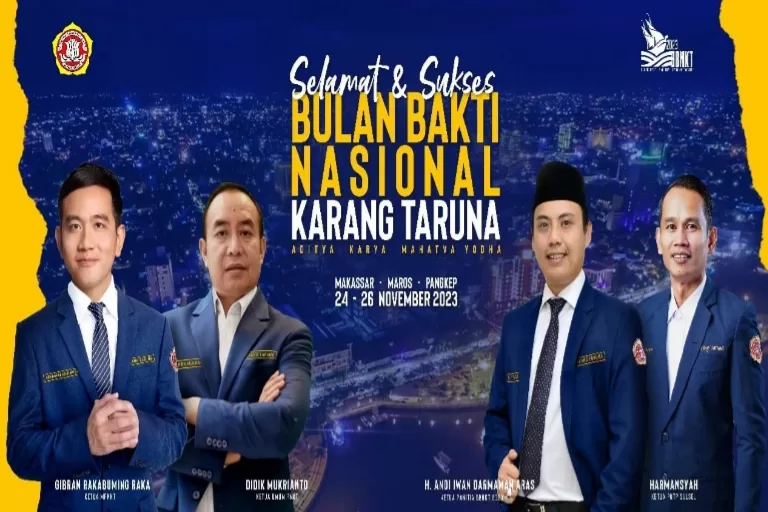 Gibran Bakal Hadiri Bulan Bakti Nasional Karang Taruna 2023 di Kota Makassar