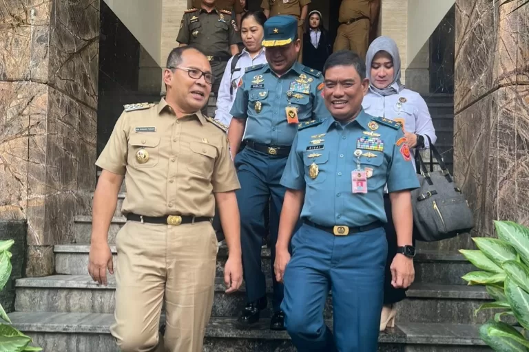 Sukseskan Pemilu 2024, Laksda TNI A. Rivai Ras Temui Wali Kota Makassar