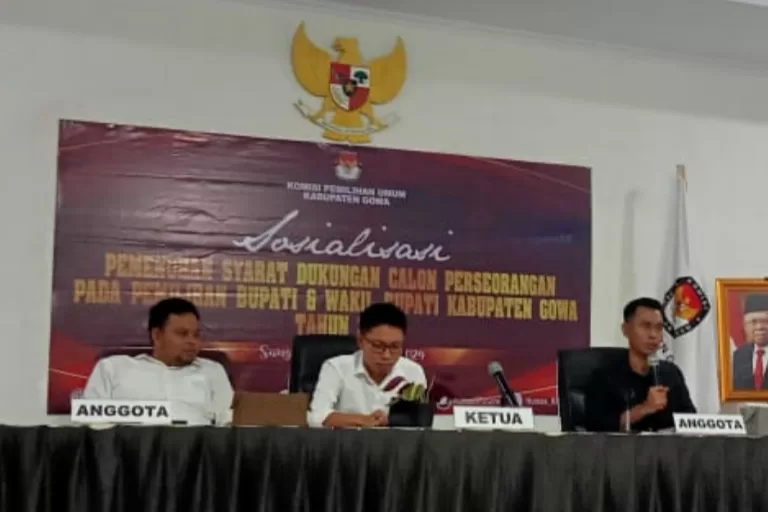 KPU Gowa Sosialisasi Calon Perseorangan Pilkada 2024