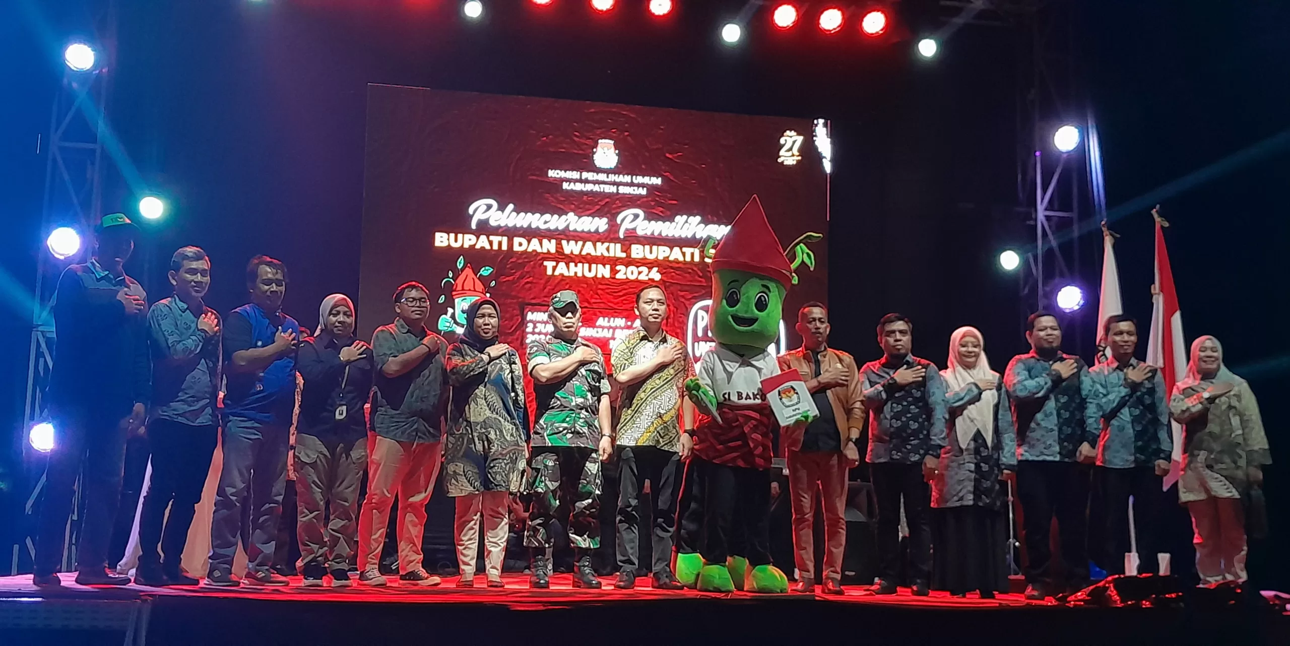 KPU Sinjai Gelar Peluncuran Maskot dan Jingle Tahapan Pilkada Serentak 2024