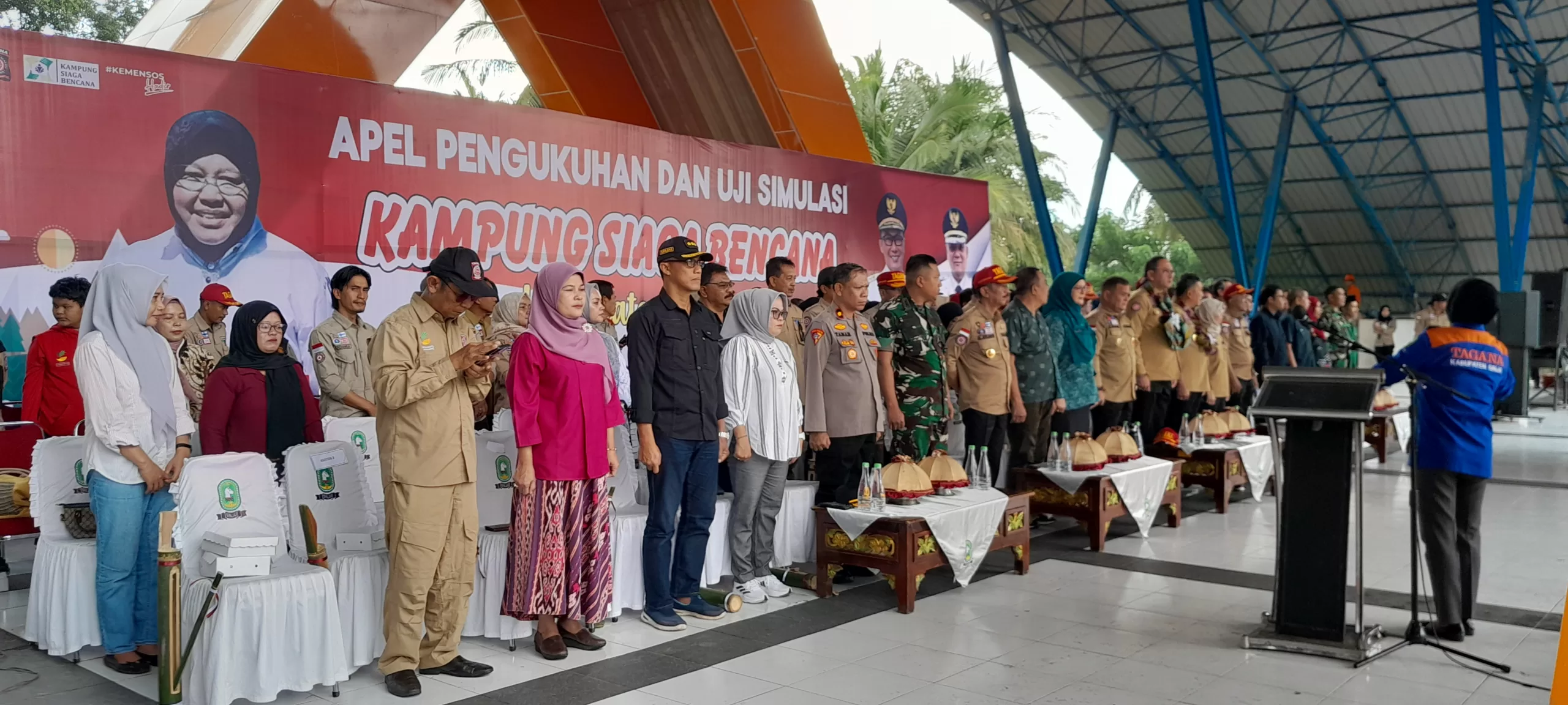 Sekjen Kemensos RI Resmi Canangkan Kampung Siaga Bencana 2 Kecamatan di Sinjai