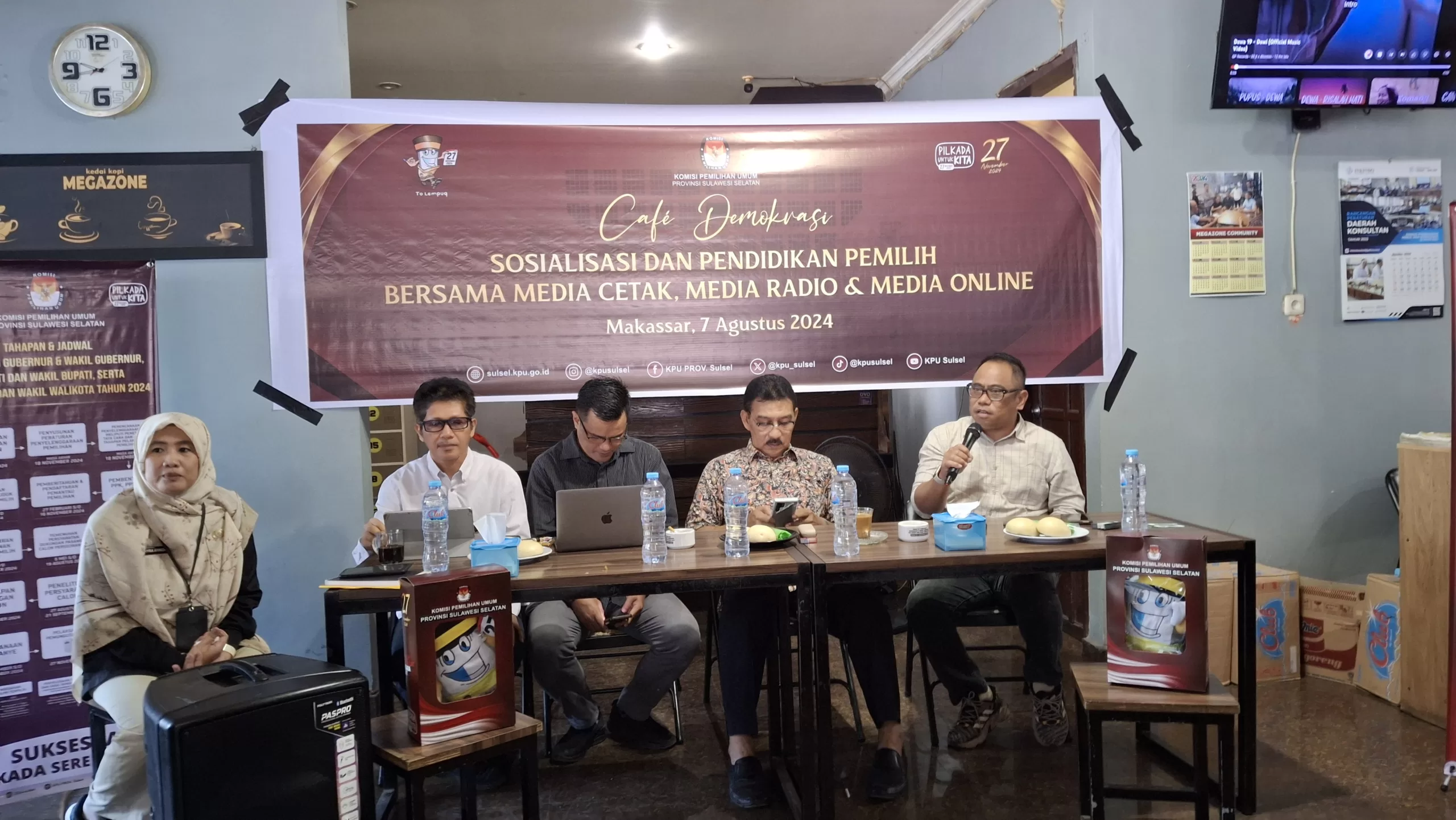 KPU &#8211; Bawaslu Sulsel Sinergi dengan Media Bangun Kepercayaan Publik