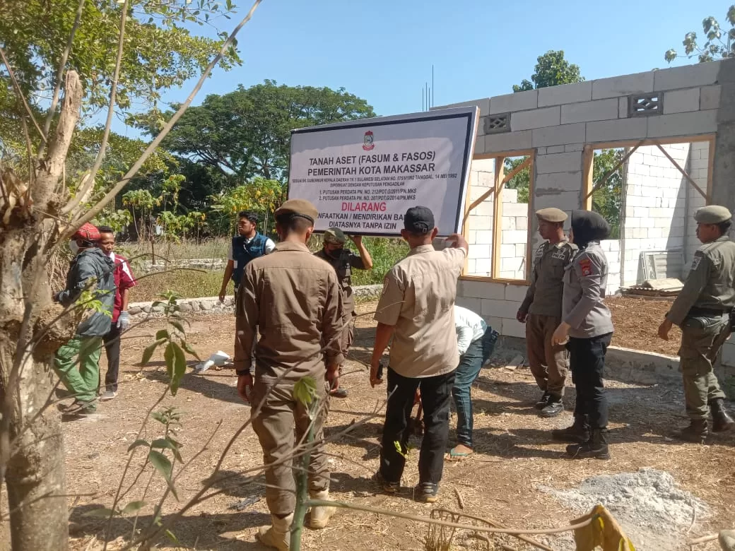 Satpol PP dan Dinas Pertanahan Amankan 15 Hektar Aset Pemkot