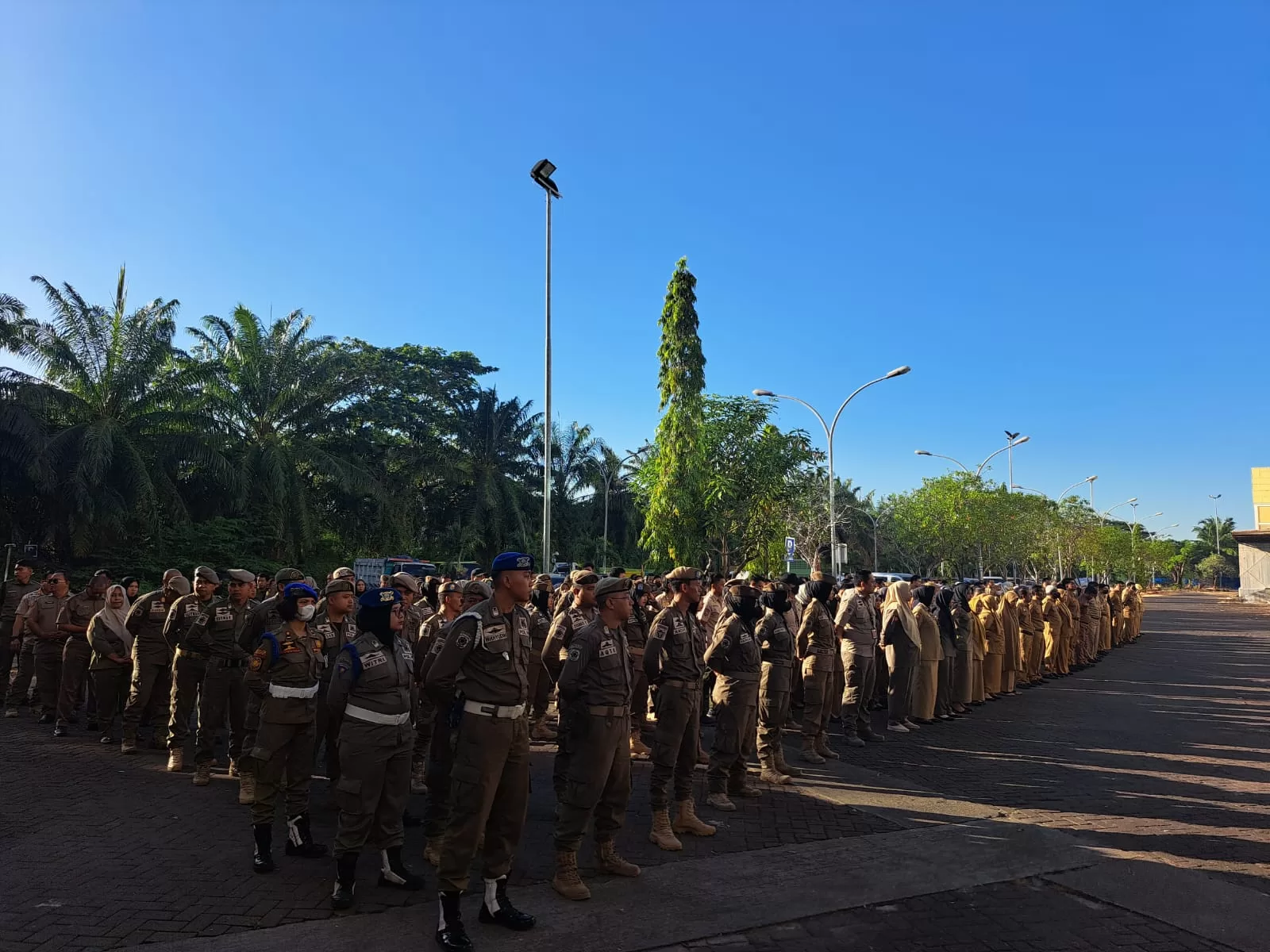 Satpol PP Gelar Apel Pasukan Pengamanan Jelang Apeksi