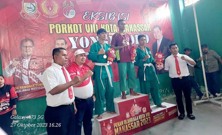 Porkot VIII Kota Makassar 2023 Sukses, Pertandingan Eksibisi Cabor Yongmoodo, Manggala Juara Umum