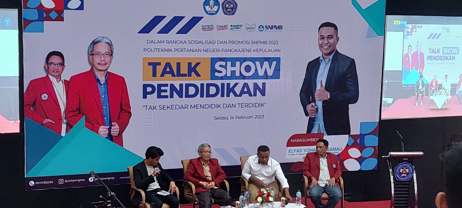 Kak El Berbagi Cerita dalam Talkshow, Guru dan Siswa Terinspirasi Lanjutkan Pendidikan ke Politani Pangkep