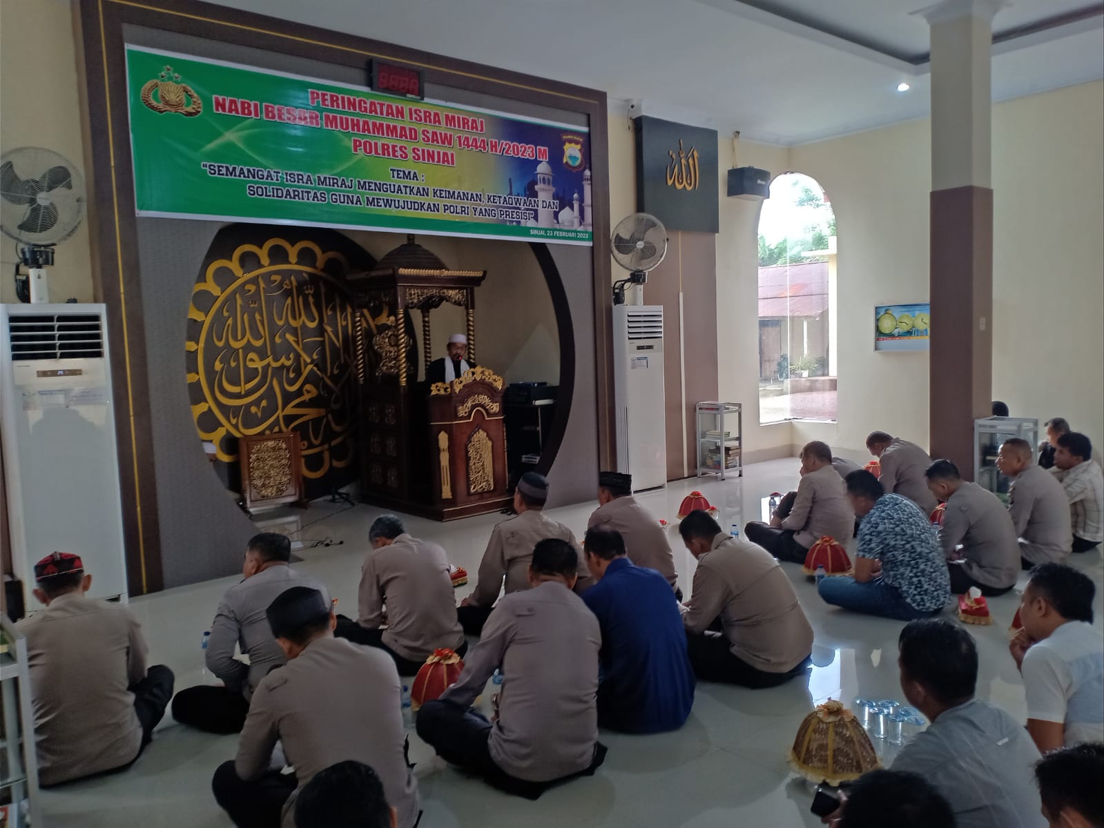 Peringatan Isra Miraj di Polres Sinjai, Ustadz Berpesan Jangan Tinggalkan Shalat Lima Waktu