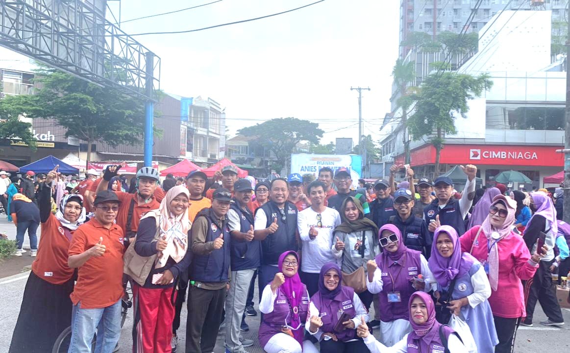 Silaturahmi di CFD Boulevard, Relawan Komitmen Menangkan Anies Baswedan di Pilpres