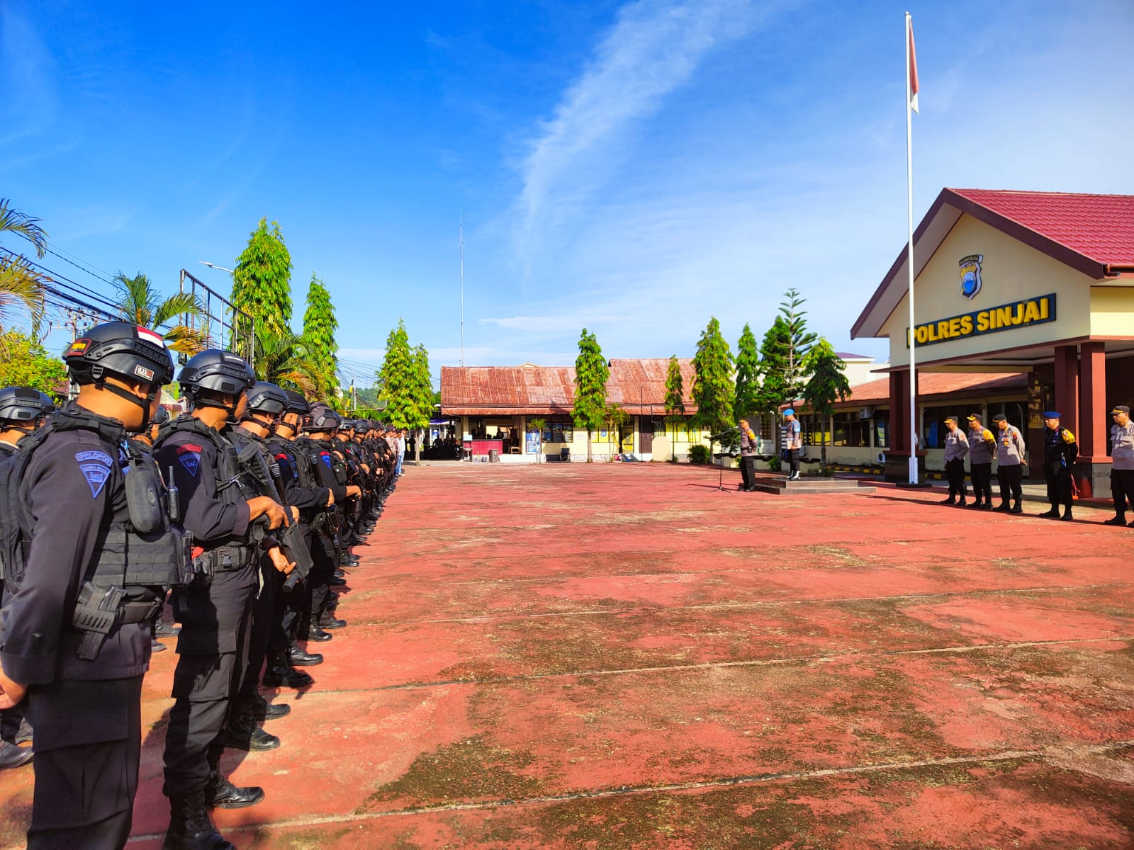 60 Personel BKO Brimob Bone Diturunkan Pengamanan Pilkades Serentak Tahap II di Sinjai