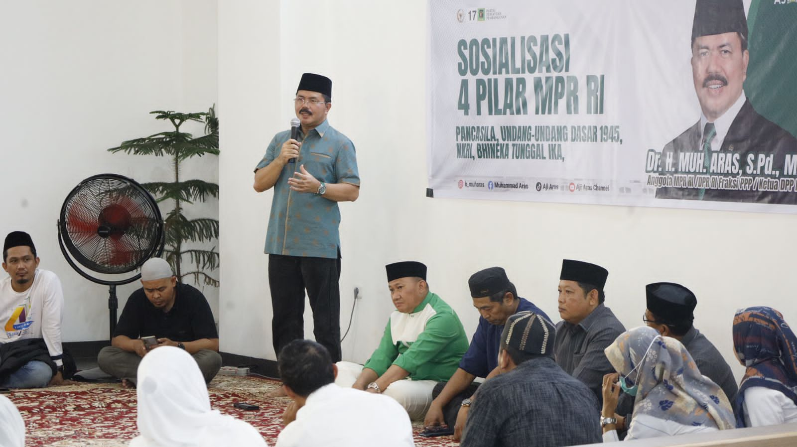 Anggota DPR RI Muhammad Aras Sosialisasi Empat Pilar Kebangsaan