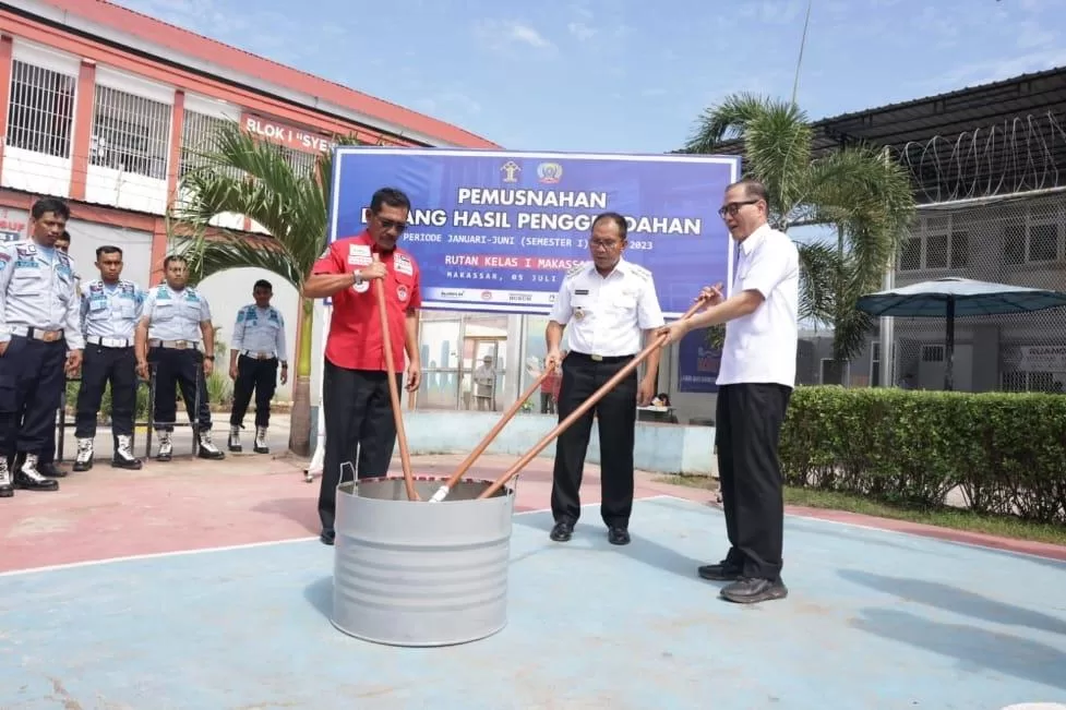 Hari Anti Narkotika Internasional, Pemkot Makassar-BNN dan Kemenkumham Nyatakan Perang Atas Narkoba