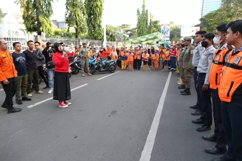 Persiapan Sambut APEKSI XVI, Wakil Wali Kota Makassar Pimpin Giat Bersih