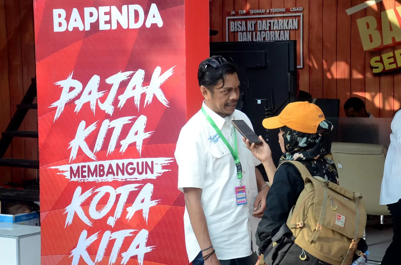 Booth Bapenda di F8 Makassar Lampaui Target Transaksi Pembayaran PBB, Capai Rp2,1 M