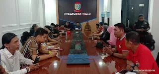 Camat Tallo Pimpin Rapat Pemantapan Pelaksanaan Turnamen Liga Anak Lorong