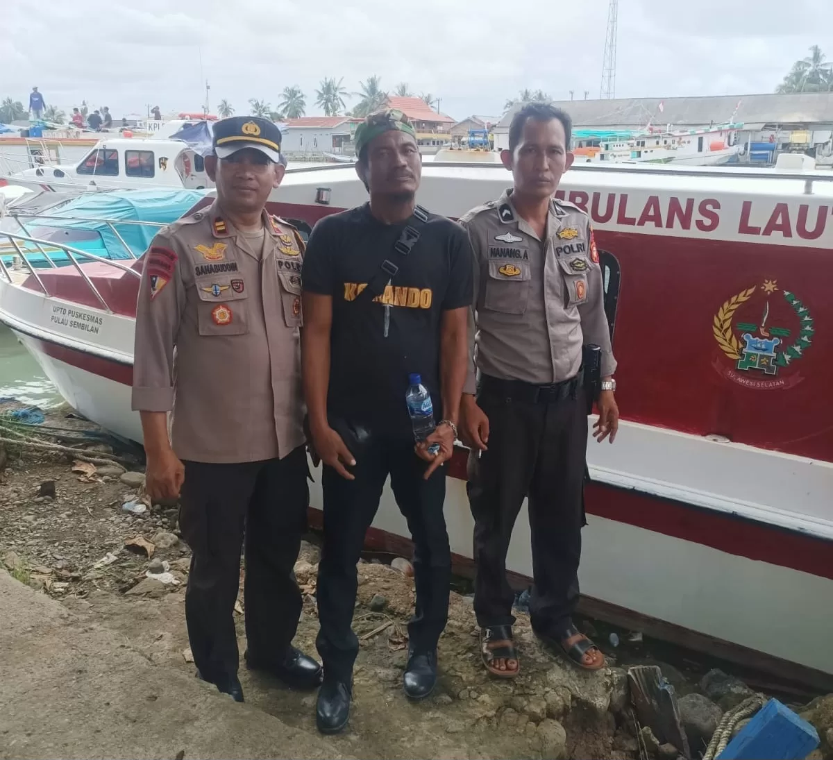 Penderita ODGJ Kambuh Lempar Masjid, Kapolsek Pulau Sembilan Turun Menenangkan