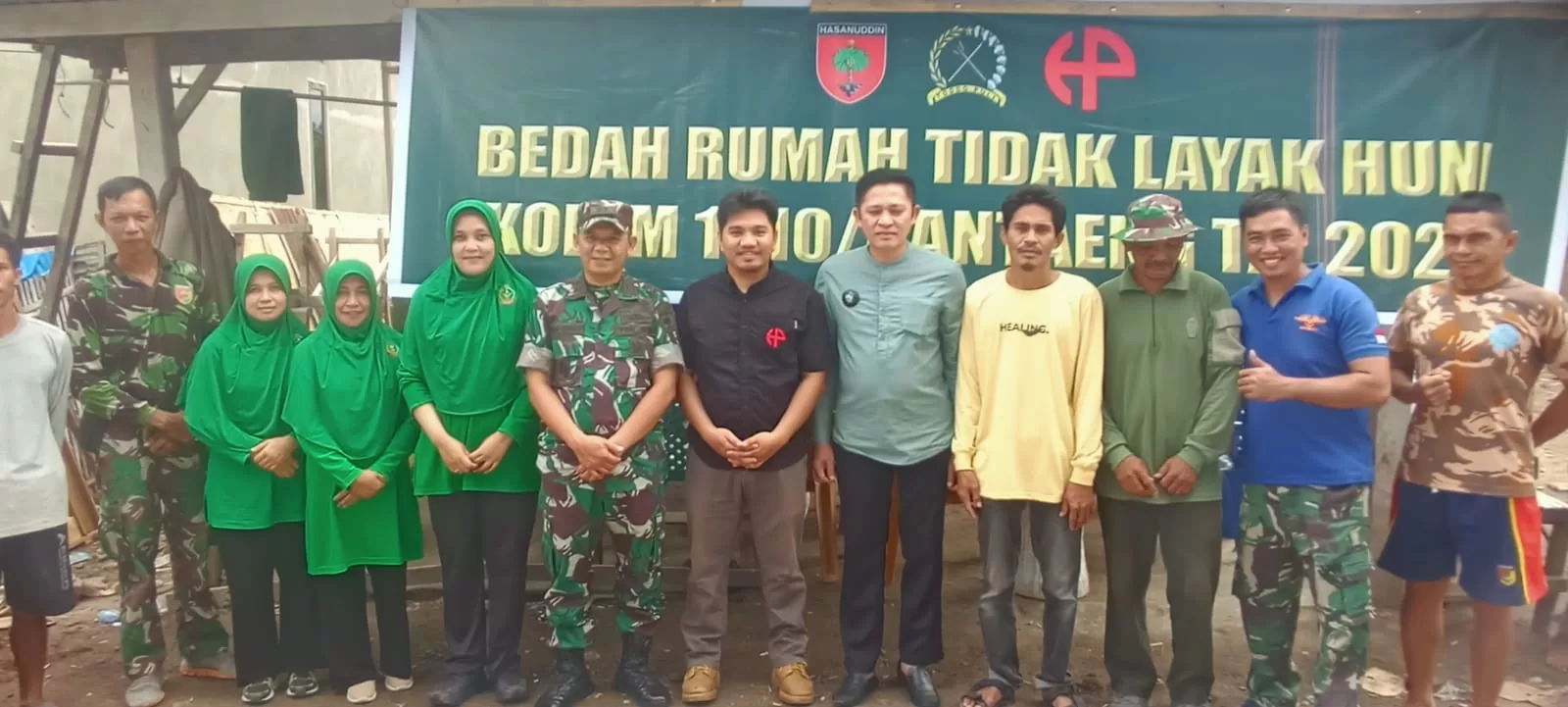 Kodim Bantaeng dan Huadi Group Sukseskan Program RTLH