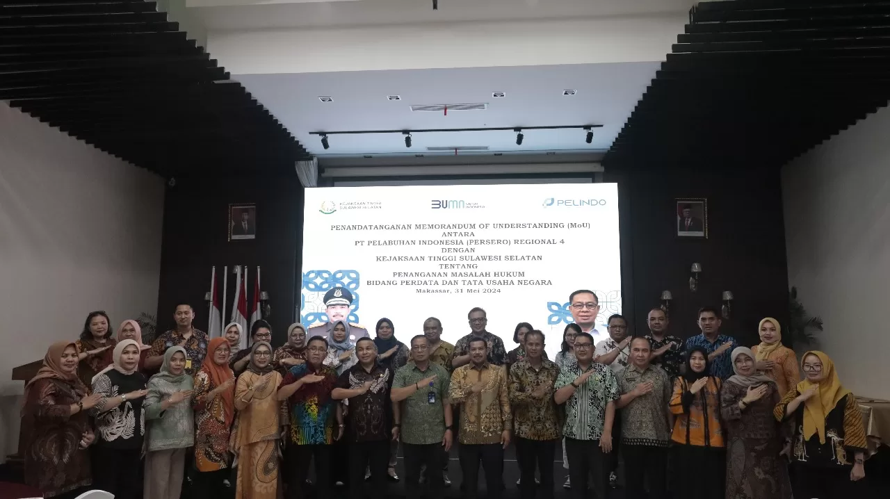 Pelindo Regional 4 dan Kejati Sulsel Teken MoU Penanganan Masalah Hukum