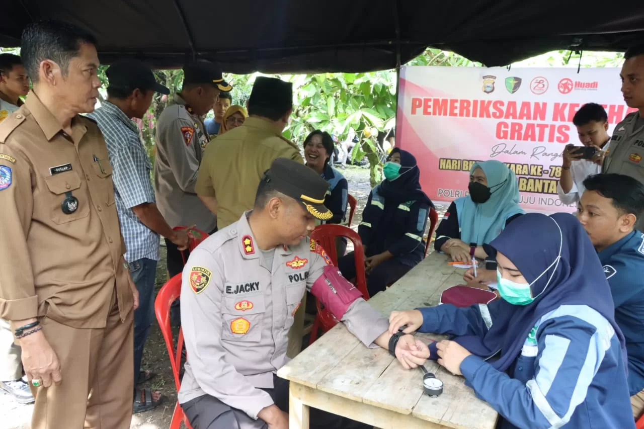 Sambut Hari Bhayangkara, Huadi Group Gelar Pemeriksaan Kesehatan Gratis