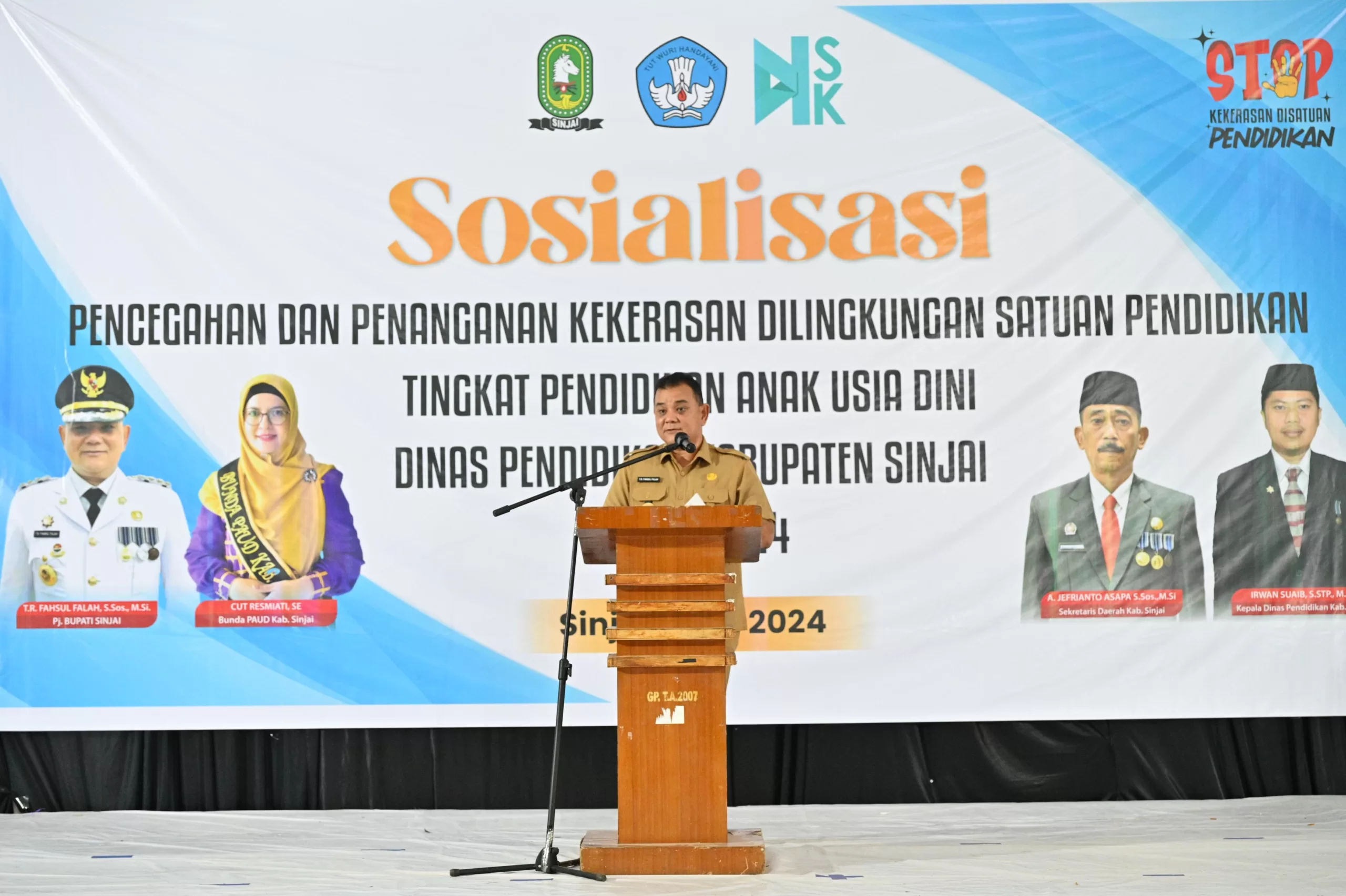 Sosialisasi Pencegahan dan Penanganan Kekerasan Anak Usia Dini, Pj Bupati Sinjai Harap TPPK Dimaksimalkan