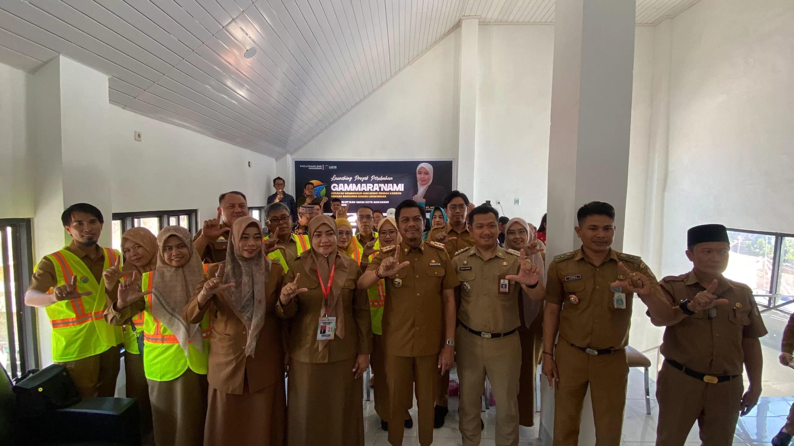 Sekda Kota Makassar dan Kadis PU Launching Inovasi Gammara’nami