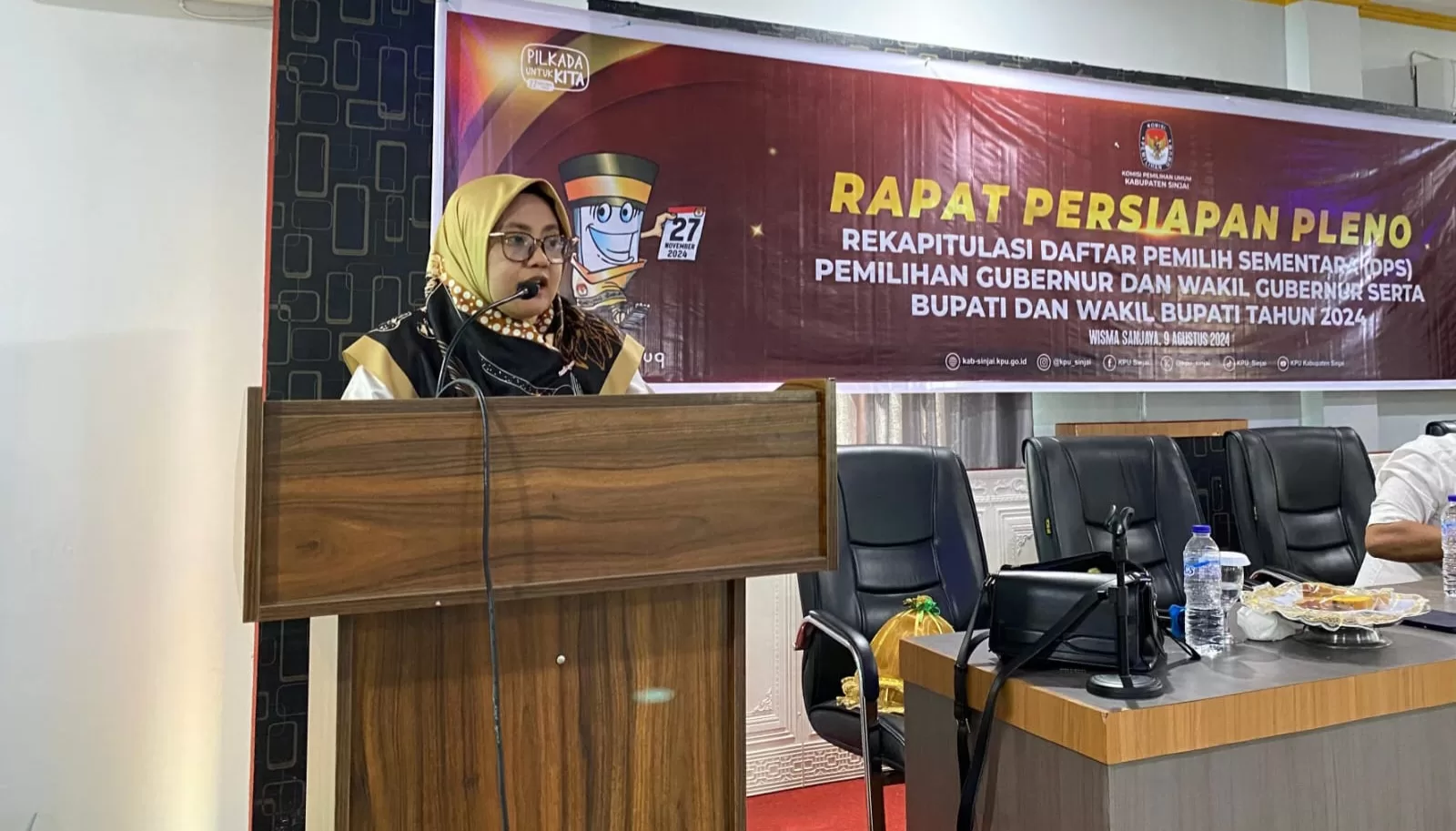 KPU Sinjai Gelar Rapat Persiapan Pleno Rekapitulasi DPS Pilkada