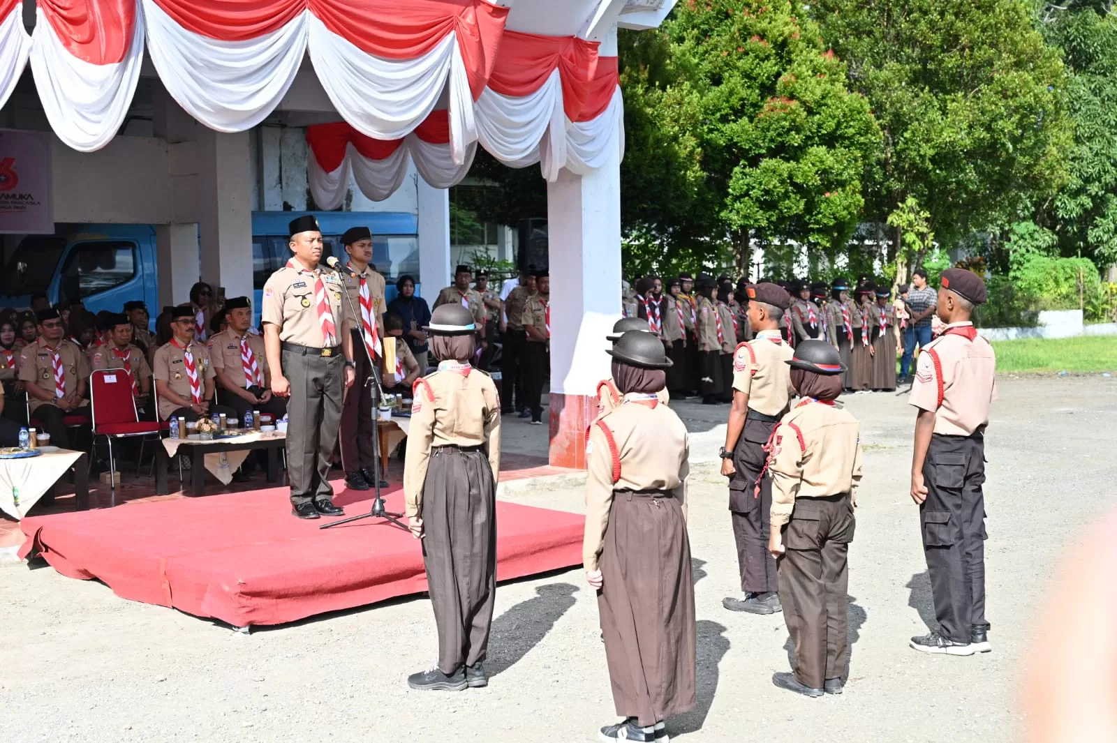 Peringatan Yang Ke-63 Tahun, Kwarcab Pramuka Sinjai Gelar Apel Besar