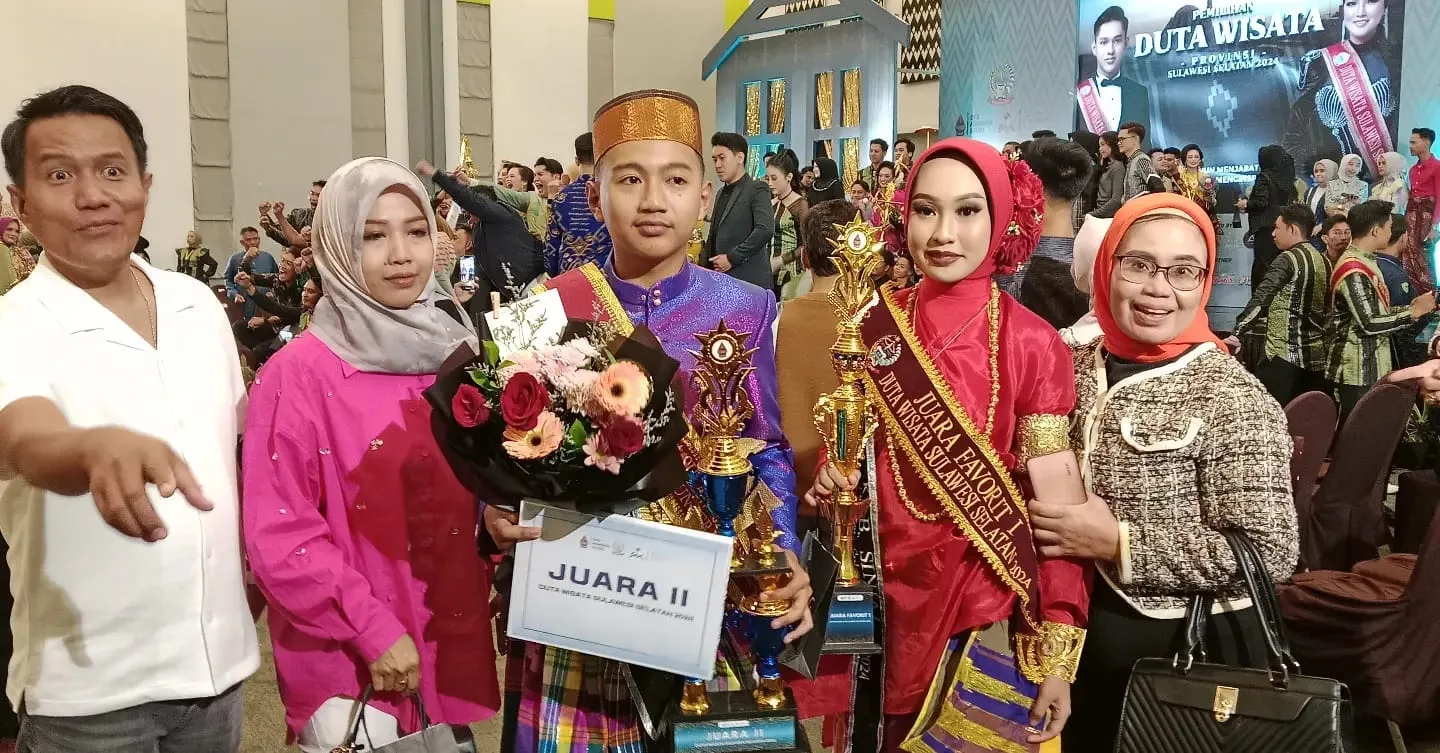 Sejarah Baru, Duta Wisata Kabupaten Sinjai Raih Juara 2 dan Favorit 1 Tingkat Sulsel