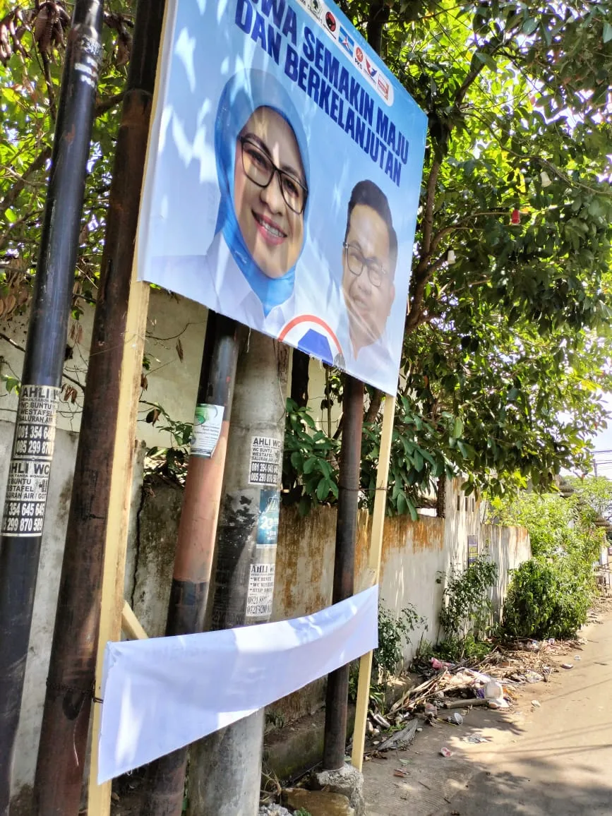 Baliho Dirusak, Paslon Hati Damai Tetap Serukan Politik Santun dan Damai