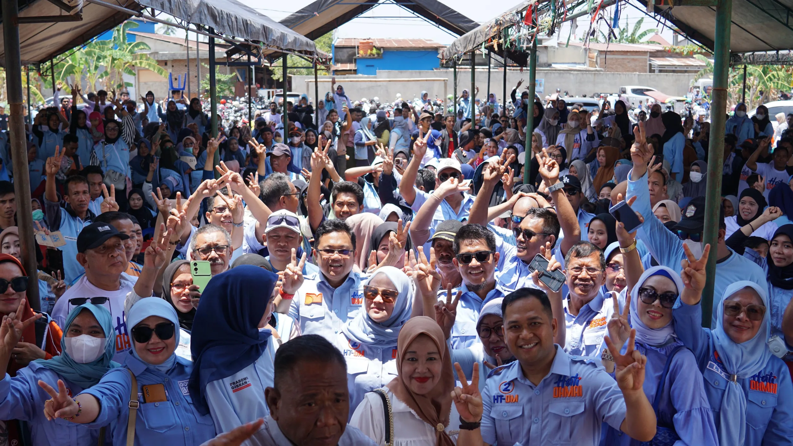 Makin Massif Jelang Pencoblosan, Warga Pallangga Sukarela Menangkan Hati Damai