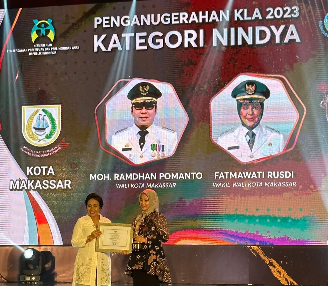 Makassar Kembali Raih Penghargaan KLA Kategori Nindya, Wawali: Alhamdulillah Semoga Bisa Kategori Utama