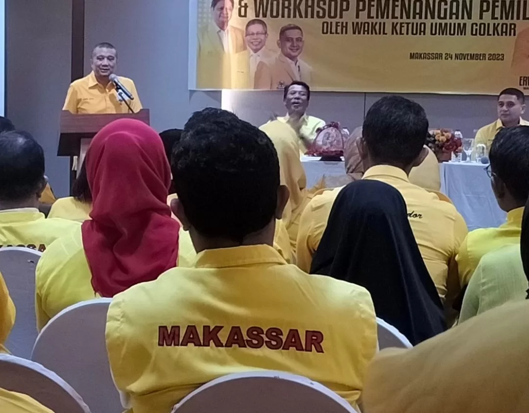 Erwin Aksa Bekali Strategi Pemenangan Golkar Makassar