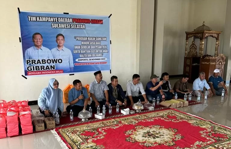 TKD Jeneponto Prabowo &#8211; Gibran Gelar Doa Bersama di Pesantren