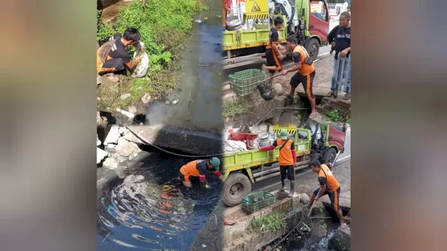 Satgas Drainase Dinas PU Kota Makassar Lakukan Normalisasi di Wilayah Kelurahan Lajangiru