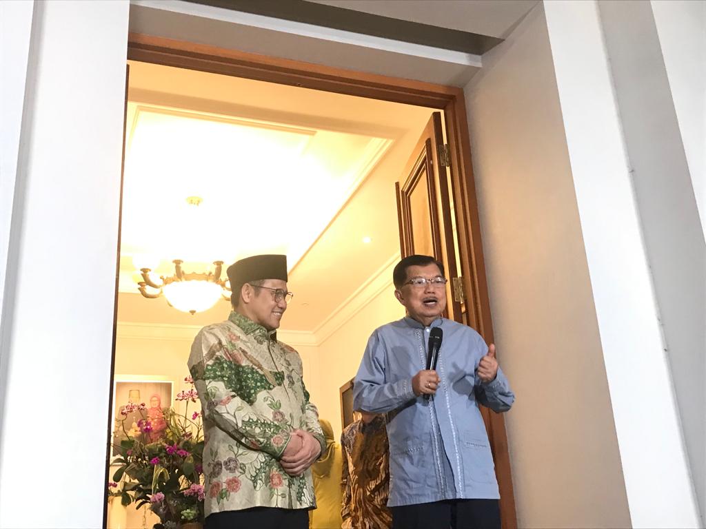 Silaturahmi Bersama PKB, JK Sebut Koalisi Besar Sulit Terbentuk