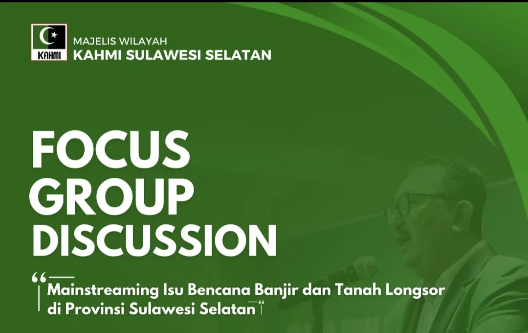 Besok, KAHMI Sulsel Gelar FGD, Bahas Banjir dan Tanah Longsor di Sulsel