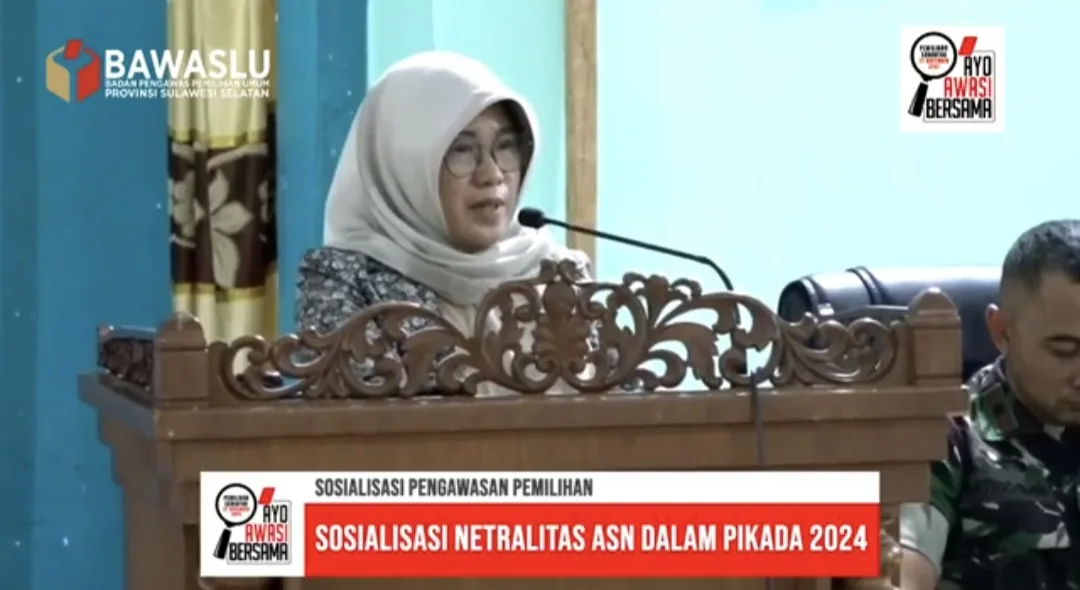 Bawaslu Sulsel Sosialisasi Netralitas ASN di Pinrang, Libatkan 3 Pemerintah Daerah