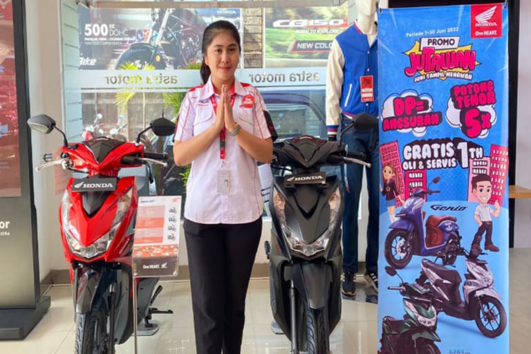 Promo Jutawan, Asmo Sulsel Beri Banyak Keuntungan untuk Pembelian Honda BeAT Series dan Genio