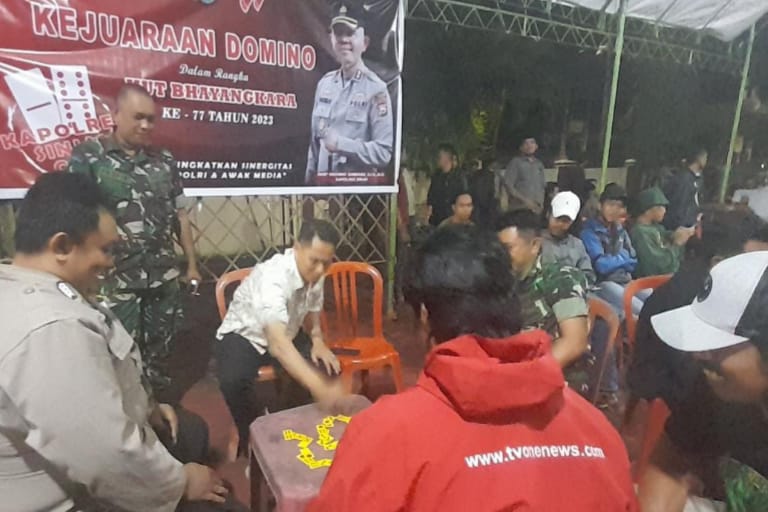 Semarak HUT Bhayangkara Ke-77, Polres Sinjai Gelar Kejuaraan Domino