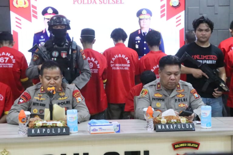 Operasi Sikat Lipu 2023, Polda Sulsel Jaring 225 Penjahat