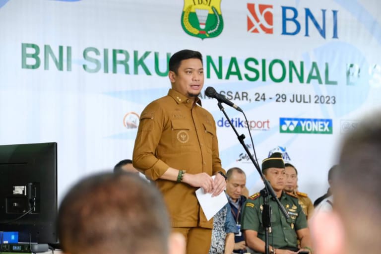 Buka BNI Sirkuit Nasional B Sulsel, Bupati Adnan: dari Gowa Lahir Atlet Bulutangkis Nasional Harumkan Nama Dae