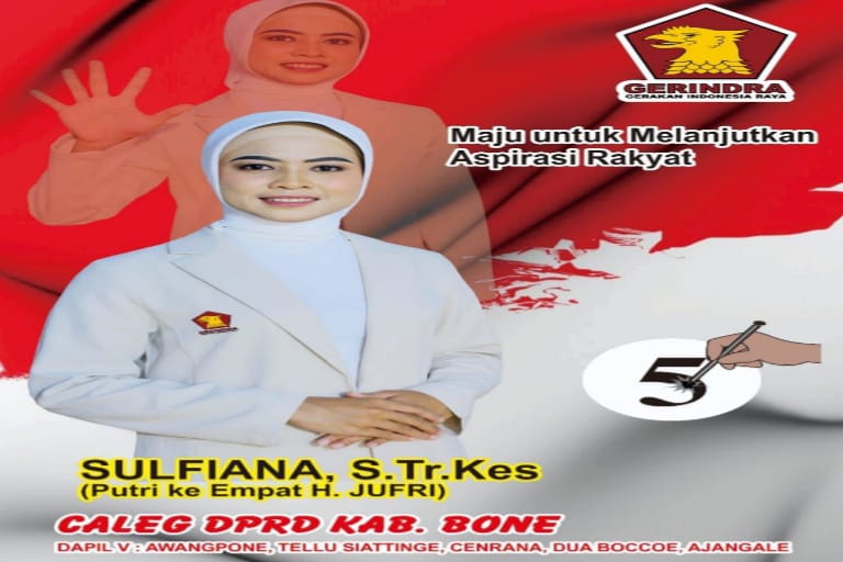 Melalui Partai Gerindra, Sulfiana Fokus Perjuangkan Aspirasi Pemilih Perempuan di Dapil V Bone