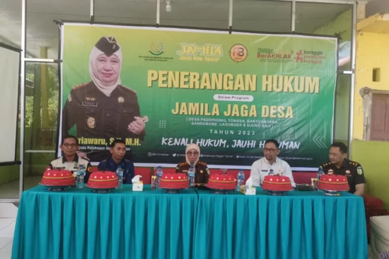 Hindari Korupsi Dana Desa, Kejari Takalar Gelar Penerangan Hukum di Sanrobone