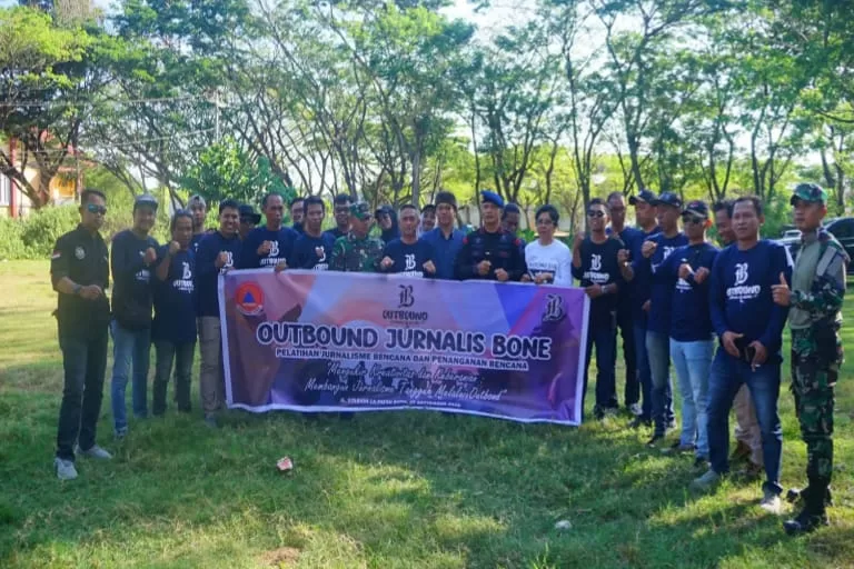 Outbond Forum Jurnalis Bone, PJ Bupati: Semangat Cetak Jurnalis Tanggap Bencana